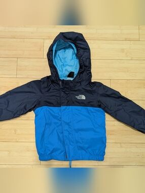 The North Face Rain Coat Jacket Windbreaker 18-24 months Toddler Blue Colorblock